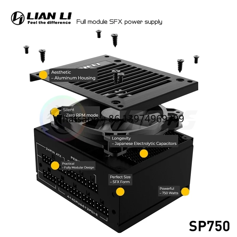750W Sfx Fully Modular Power Supply - Bloc d'alimentation LIAN LI PSU 750w