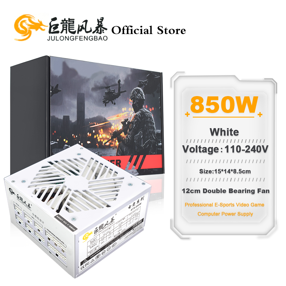JULONGFENGBAO 110-240V jeu Fon - 1000W White Modular Power Supply avis et prix